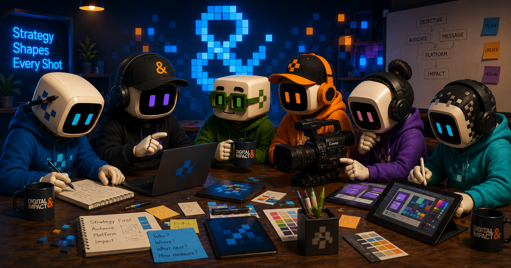 Ampersand & The Pixels — the full crew